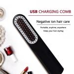 Wireless Men Quick Beard Home Hair Straightener LCD Straightening Brush Styling