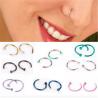 Buy cheap Women Stainless Steel Nostril Nose Hoop Stud Ring Clip On Nose Body Jewelry Fake Piercing Jewelry 6 8 10 12mm from wholesalers