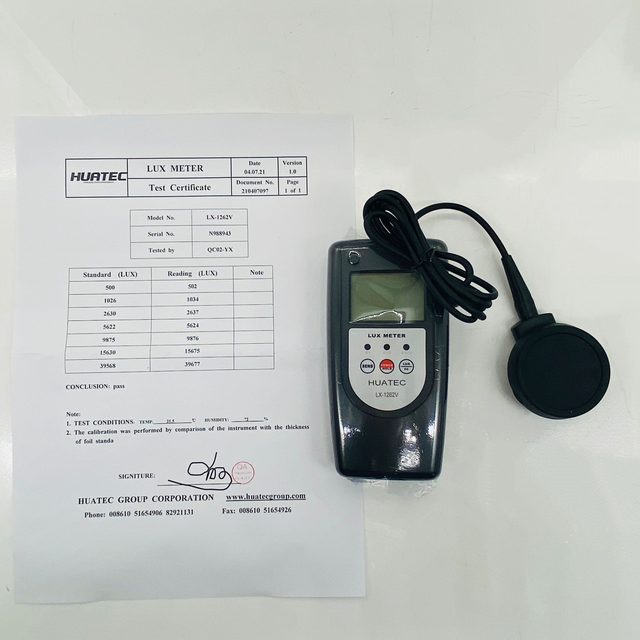 HLX-262V Split type Brightness Lux light Meter