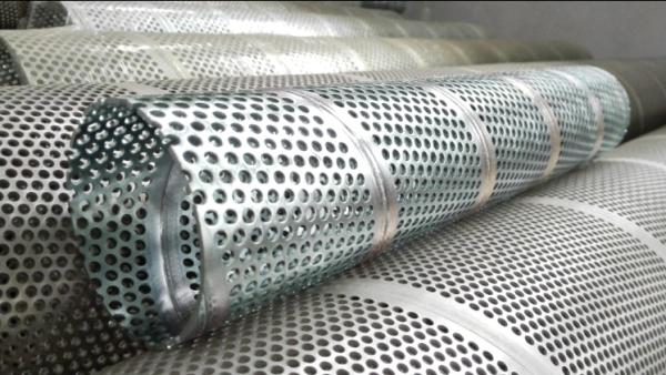 Buy cheap air center core 316 stainless steel spiral welded 304 perforated water filter elements filter frames 304 metal pipes from wholesalers