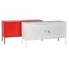 Buy cheap Korean Design 2 Doors Metal TV Stand Steel Storage Cabinet from wholesalers