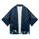 Stylish Oversized Black Denim Jacket , 100% Cotton Men'S Denim Kimono Jacket