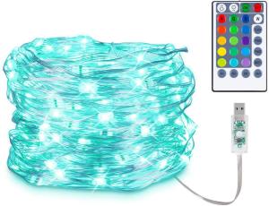 China 33ft 100leds Usb Fairy Lights Multi Colored Bulb String Lights on sale