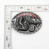 Buy cheap Enamel Texts Motorcycle Die Cast Metal Belt Buckle With Antique Silver Finish from wholesalers