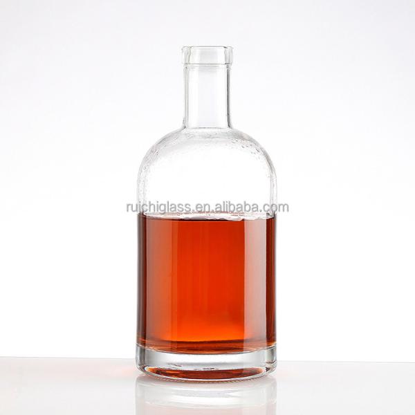 700ml 750ml 1000ml Aluminum Plastic PP Collar Whiskey Bottle for Liquor Wine