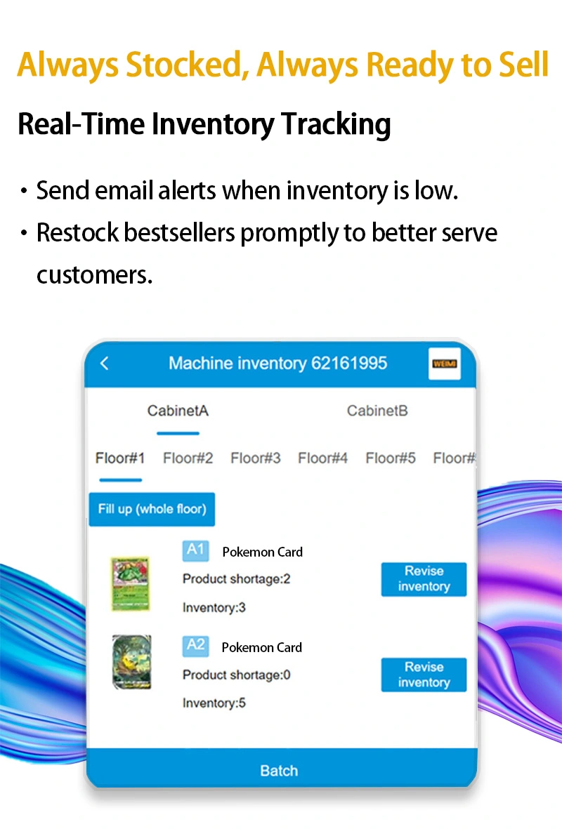 Mini Wall-mounted Pokemon TCG Vending Machine operation