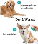 ABS Pet Wash Brush Bath Massage Brush Soft Silicone Bristles