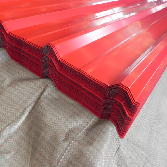 Color 24 Gauge Corrugated Steel Roofing Sheet H. D. G. Carbon Structural Steel Plate Tile