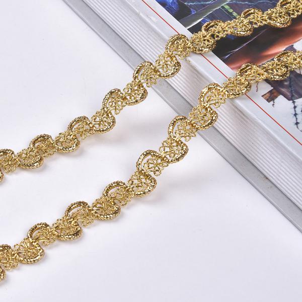 Buy cheap 20KJ68 1.5cm Metallic Crochet Gimp Braid Trim from wholesalers