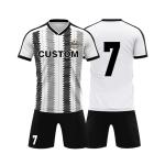 7 Black White Custom Team Jersey V Neck Football Training Jerseys
