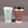 Buy cheap Hollow 12oz 8oz Double Walled Paper Coffee Cups Heat protection from wholesalers