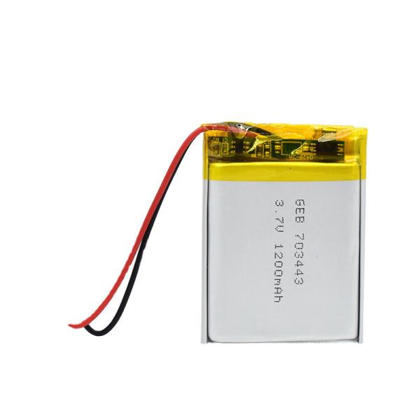 Buy cheap 1100mAh 3.7V Lithium Ion Polymer Battery Rechargeable 703443 Model from wholesalers