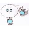 Buy cheap European and American fashion personality turquoise owl necklace / Necklaces from wholesalers