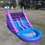 Commercial 100% PVC Double Lane Inflatable Water Slide Outdoor Wet Dry Big Water