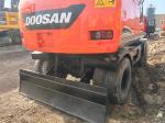 Korea Original Used Doosan Wheel Excavator DX150w-7 With 0.75m3 Bucket Capacity