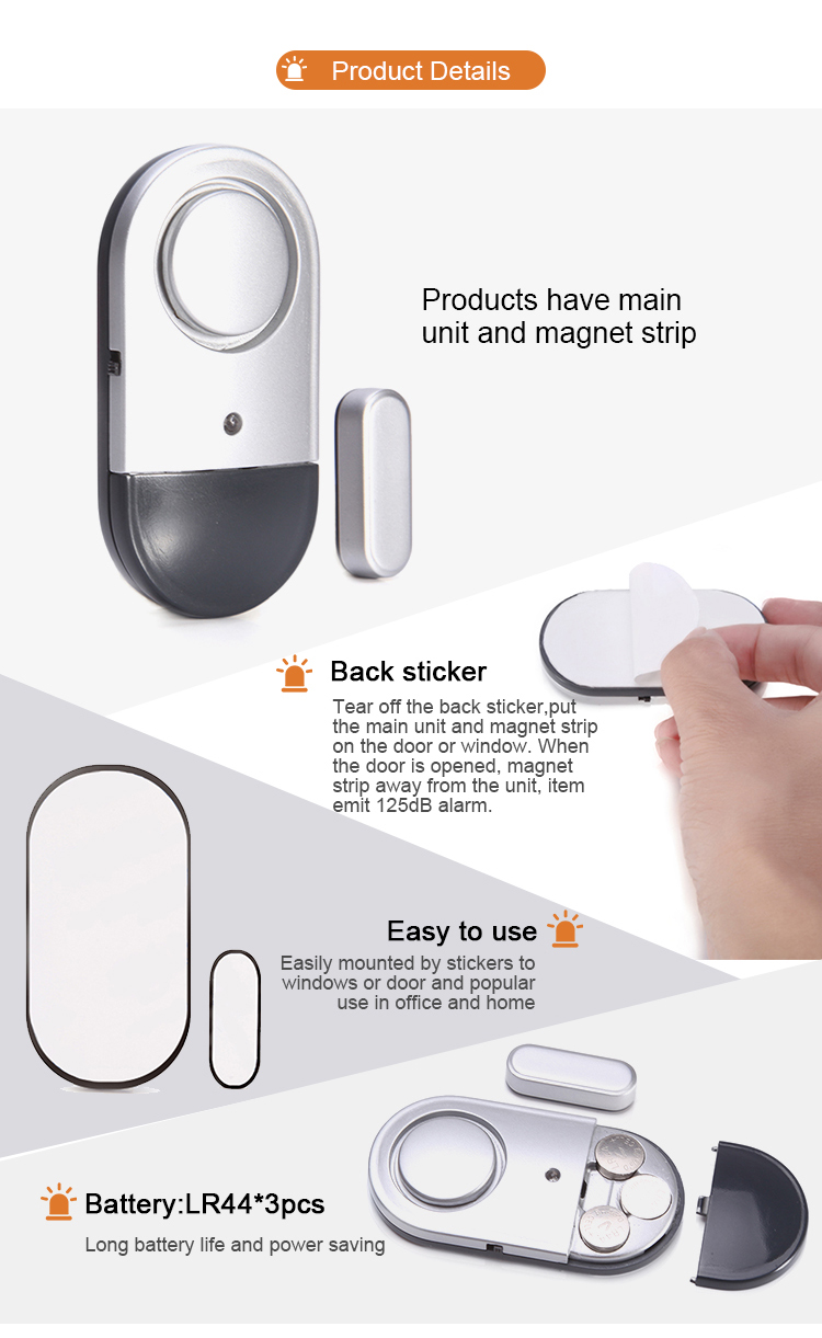 Meinoe New model 2018 personal security window /door magnet sensor door alarm