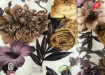 Animal Printed Polyester Velvet Fabric , Crushed Velvet Material For Upholstery