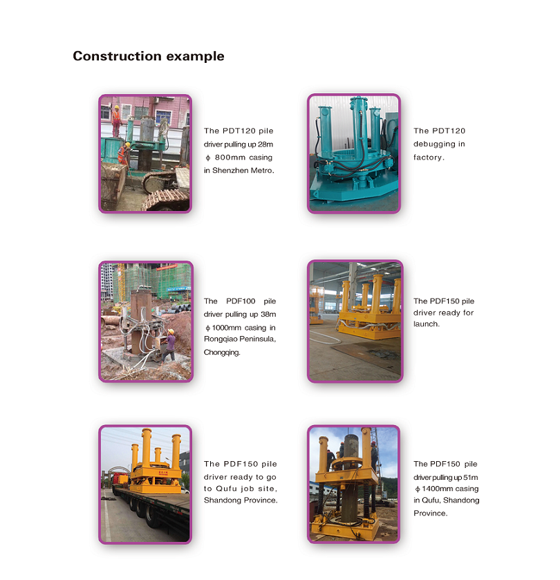2000mm Dia Pile Puller Hydraulic Casing Extractor For Deep Foundation Piling Work