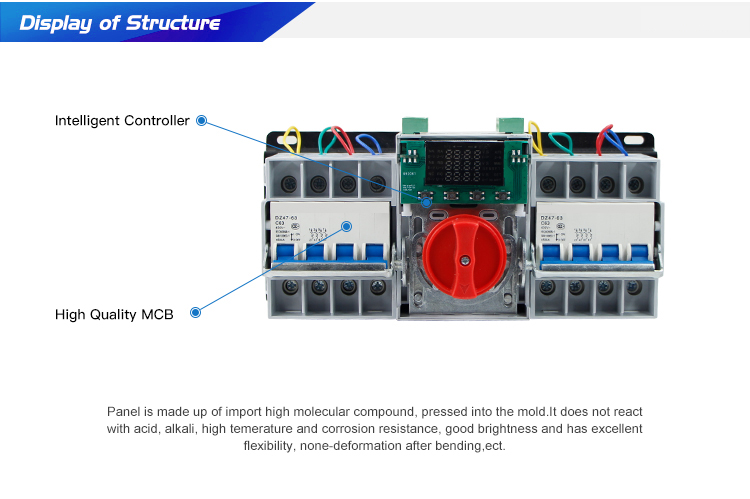 New Product Hot Selling Dual Power Price Of Automatic Transfer Switch Mechanism