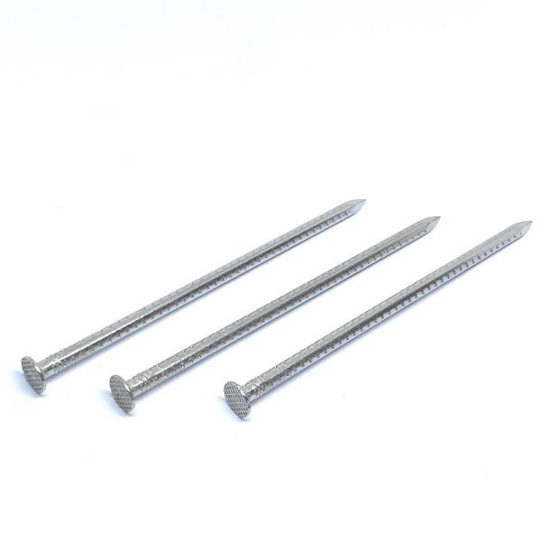 Buy cheap Checkered Flat Head Nails 75MM X 3.75 A2 Hollow Shank Nails OEM Design from wholesalers