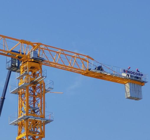 Buy cheap 30m Flat Top Tower Crane For Construction 12t from wholesalers
