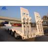 Buy cheap High Strength Low Bed Semi Trailer 13000*3000*1650mm With Fuwa Brand 13 Tons Axles from wholesalers