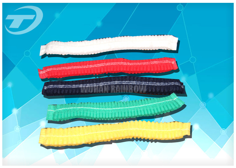 nonwoven MOB cap 21 " single or double elastic , white , blue , green