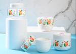Round Empty Plastic Cosmetic Jars 400ml With Label Logo Printing