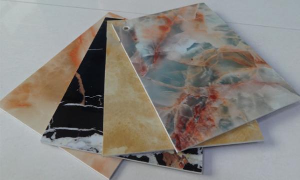 Buy cheap 3.8 Mm / 4 Mm Interior Decorative Fiber Cement Board PVC Wall Panel Anti Crack from wholesalers