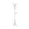 Buy cheap Ceiling Steel Wire Rope Sling With Double 32.5*76mm Die Cast Hook Ends YW86371 from wholesalers