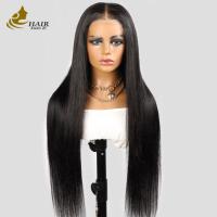 Buy cheap Factory Price 26 Inch Human Hair Wig Full Lace Virgin Human Long Hair Bone product