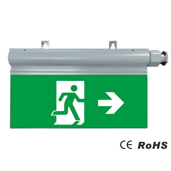 Copper Free Aluminium 0.5W Exit Sign Emergency Light Combo IP54 Epoxy Powder