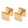 Buy cheap New arrival stainless steel doubled square dumbbell shaped ear studs from wholesalers