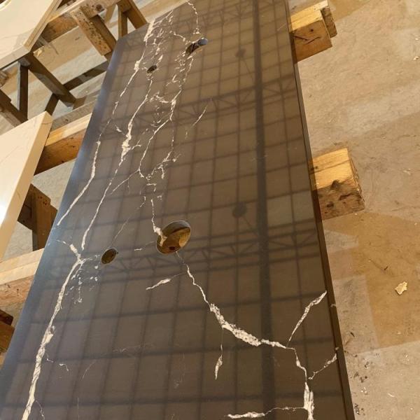Buy cheap marble Countertop Vanity Top Eased / Beveled / Miter Seamless Edge from wholesalers