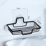 No Drilling Wall Mounted 304 Rustproof Stainless Steel Square Soap Dish Holder