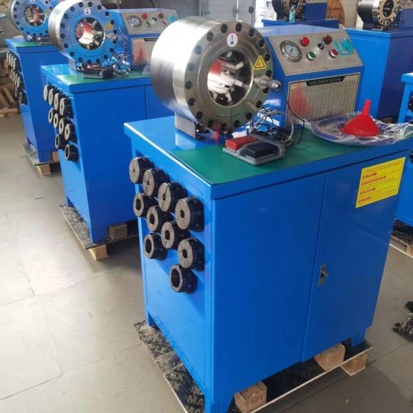Buy cheap High-Pressure Electric Hydraulic Hose Crimping Machine 31.5mpa Productivity 200 Pcs/h from wholesalers