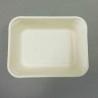 Buy cheap Biodegradable 7.5x6 Inch Bagasse Meal Tray,Unbleached Natural Color Plant Fiber pulp Food tray for meat,fruit,Vegetable from wholesalers