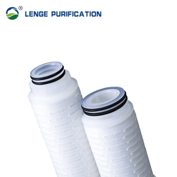 Buy cheap 222 Fin PFA Pleated Filter Cartridge With Perfluorinated Flat Gasket from wholesalers