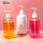 Empty Plastic Shampoo Bottles 300ml Round Cosmetic Lotion Pump Bottle