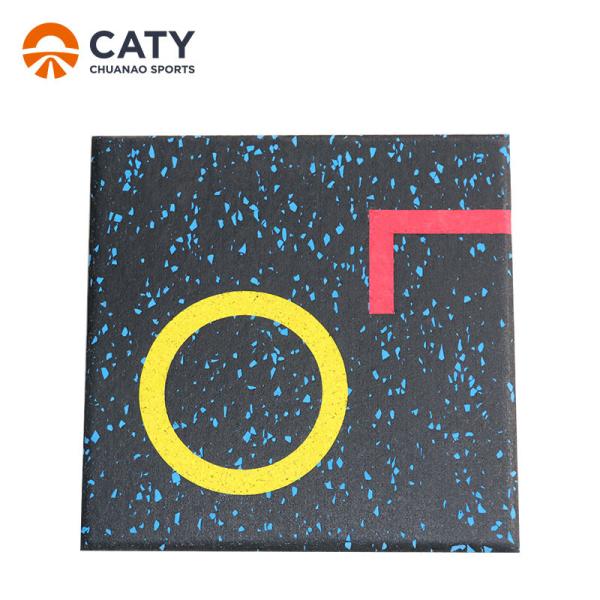 Buy cheap Antibacterial Rubber Workout Flooring Mats Nontoxic Wear Resistant from wholesalers