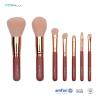 Buy cheap OEM 7PCS Red Makeup Brush Gift Set For Eye Shadow from wholesalers