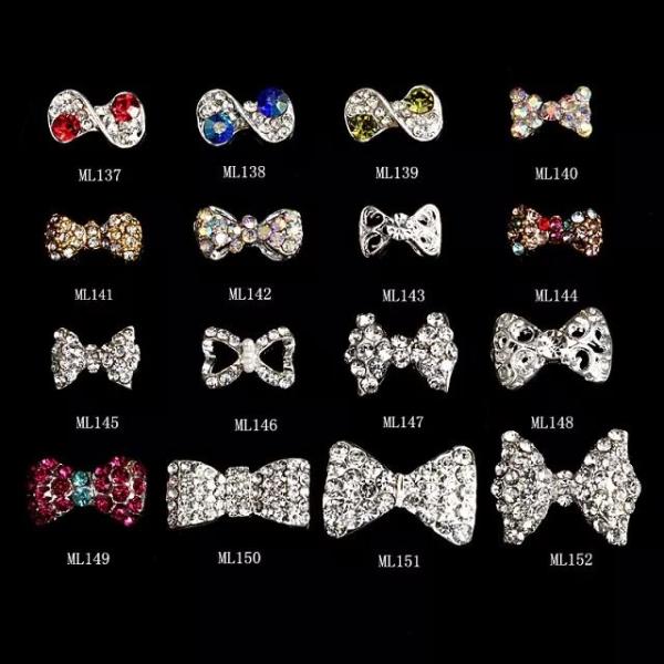 Buy cheap Hot NEW Wholesale Alloy Jewelry 3D Nail Art Jewelry Nail rhinestones Sticker Supplier Number ML137-152 from wholesalers