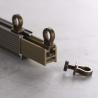 Buy cheap Heavy Duty Bendable Plastic Aluminum Pole Window Curved Curtain Rod Track Rail Inner Pulley from wholesalers