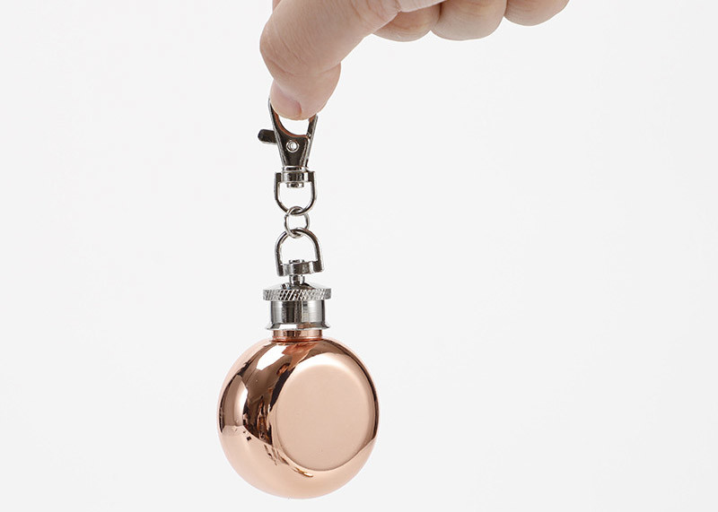 Portable 1oz Hip Flask ,Mini Alcohol Flask With Key Ring Unbreakable