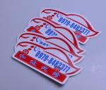Custom outdoor durable promotion advertising die cut shape sticker