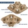 Buy cheap Biodegradable Heat Insulation 2 4 Trays Takeaway Coffee Cup Carrier from wholesalers