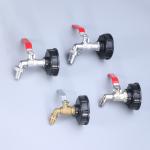 Metal Garden Water Connectors 1/2'' Nickel-Plated Brass Bibcock Water Tap for