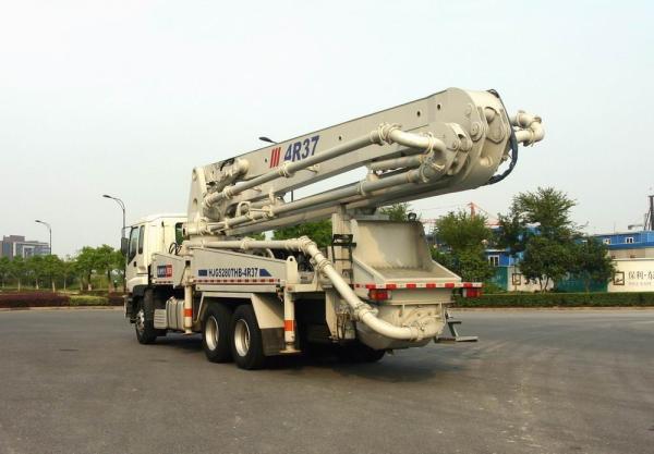 Quality 265kW 6x4 Mobile Truck Mounted Concrete Pump Trucks Ssab Steel 37m for sale