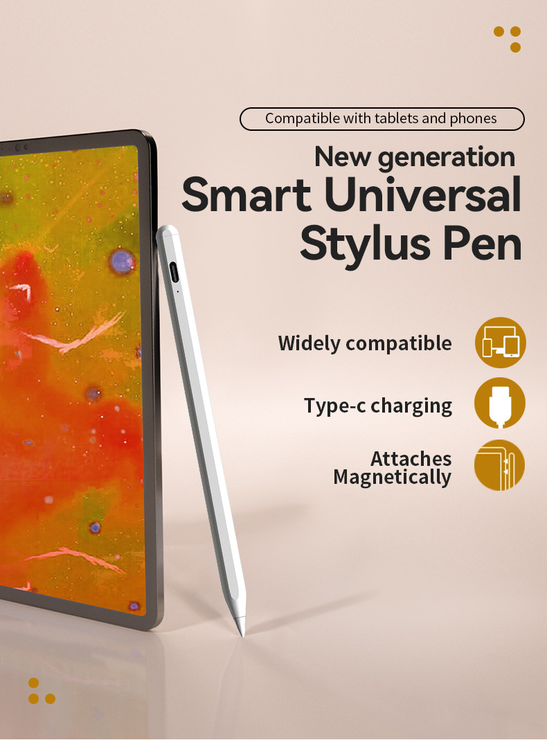 High Precision Tilt Sensitivity Tablet Stylus Pencil 8.9mm Soft Tip