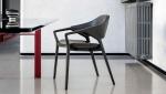 133 Ico Fiberglass Arm Chair With Solid Ash Wood Structure